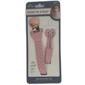Itzy Ritzy Silicone Pacifier Clip‎ Sweetie Strap in Pink